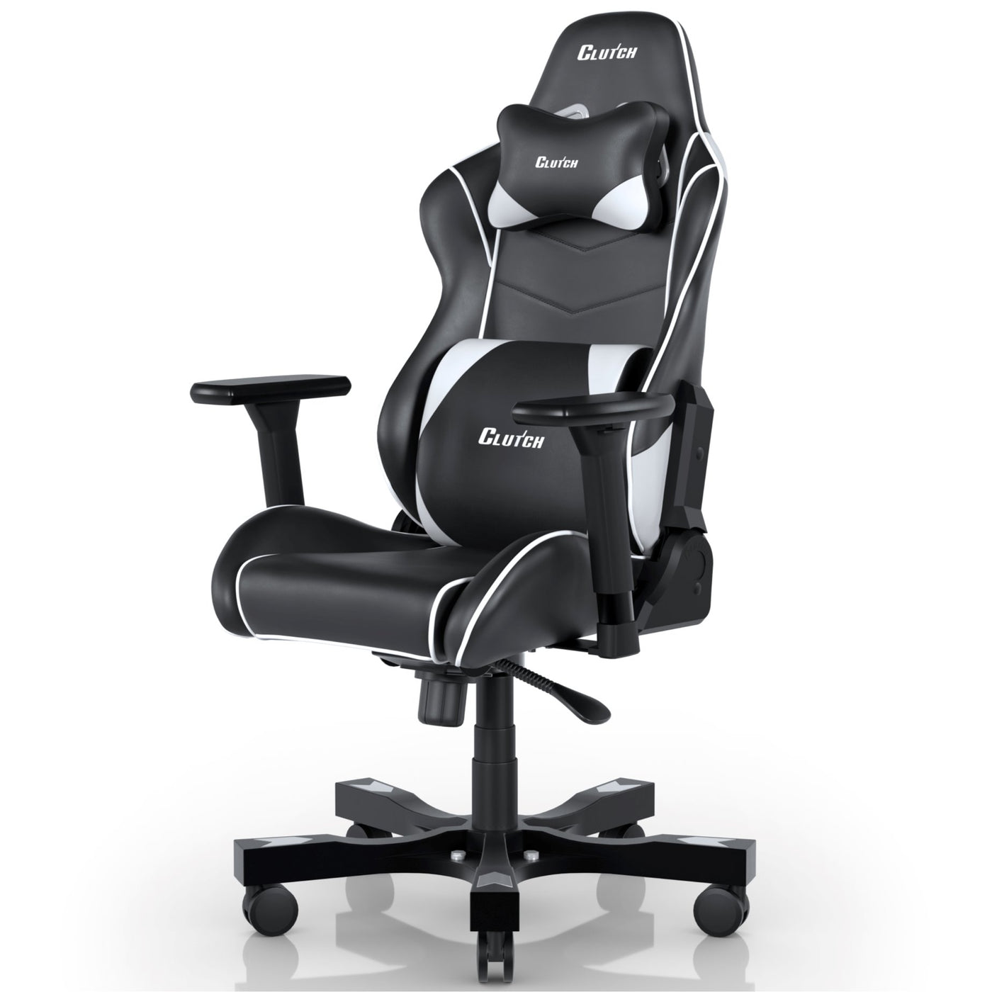 Crank Series - Delta (SM-MD) Gaming Chair Clutch Chairz White 